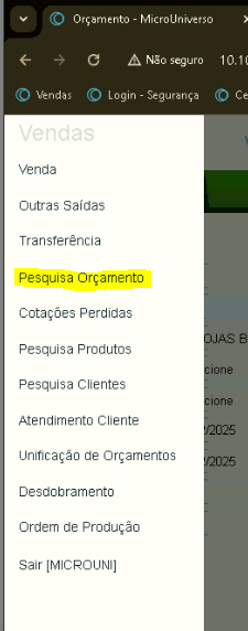 Caminho Cancelamento