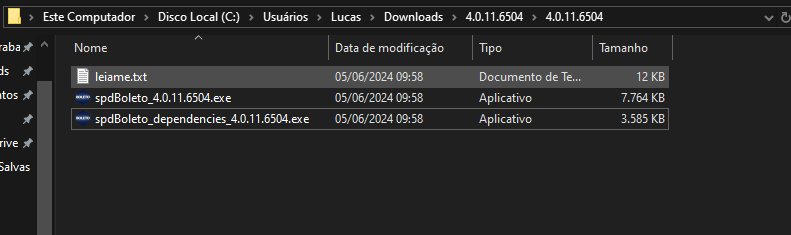 Atualização componente