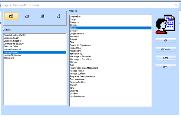 Caminho configuração
