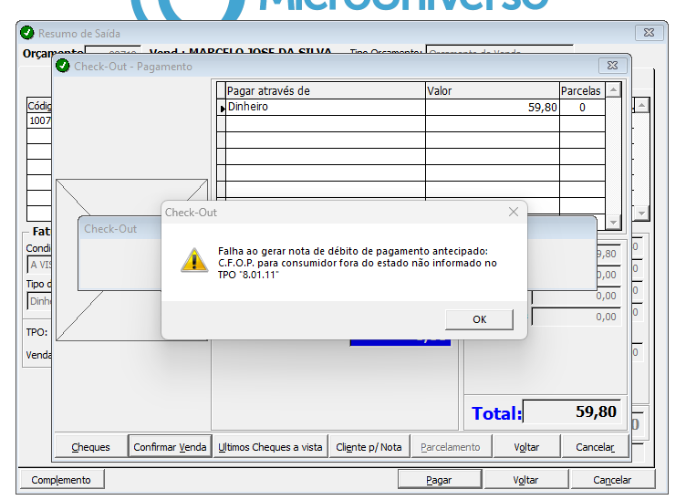 Arquivo:Falha ao gerar nota de débito de pagamento antecipado- C.F.O.P. para consumidor fora do estado não informado no TPO.png