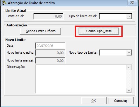 Mensagem de aviso
