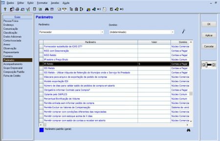 TPO de Aluguel contas a pagar com o lançamento de despesas de aluguel IR Retido 6