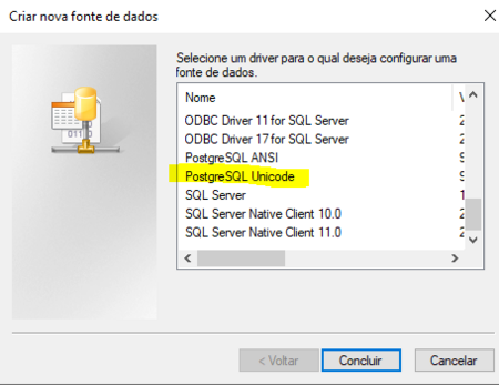 Atualização para o novo banco de dados da Coral SHOTCOLORDTHC 1