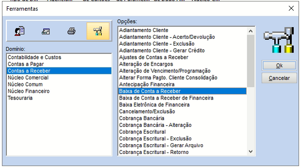 Baixa de conta a receber bodero.png