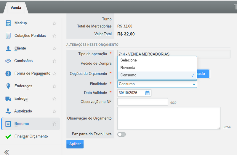 Arquivo:Finalidade do Pedido.png