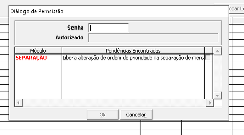 Mensagem separação